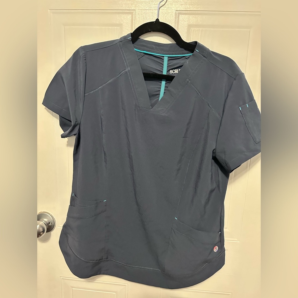 Women's Gray scrub Top